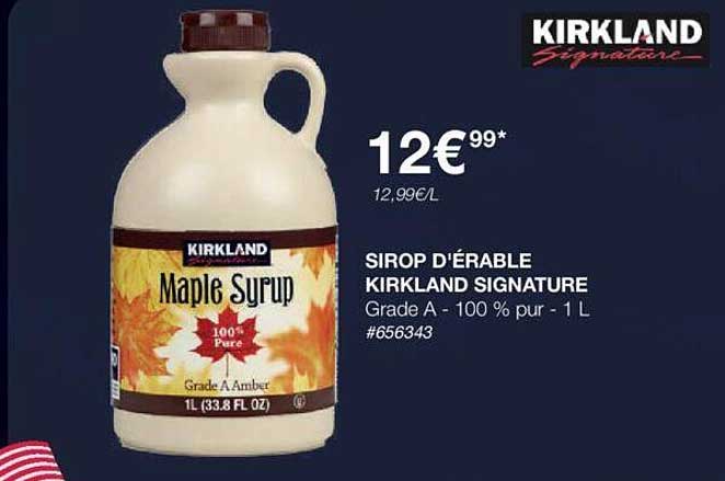 Sirop D'érable Kirkland Signature