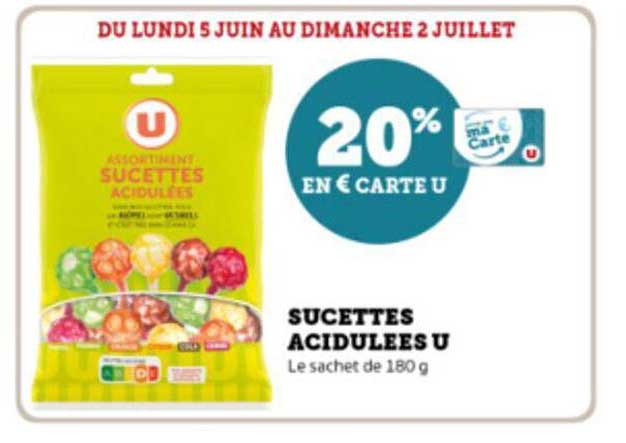 sucettes acidulées u