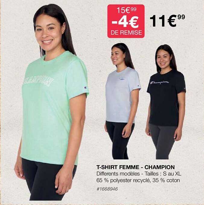 t-shirt femme - champion