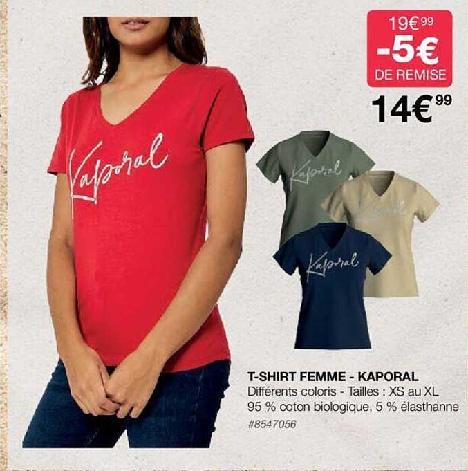 t-shirt femme - kaporal