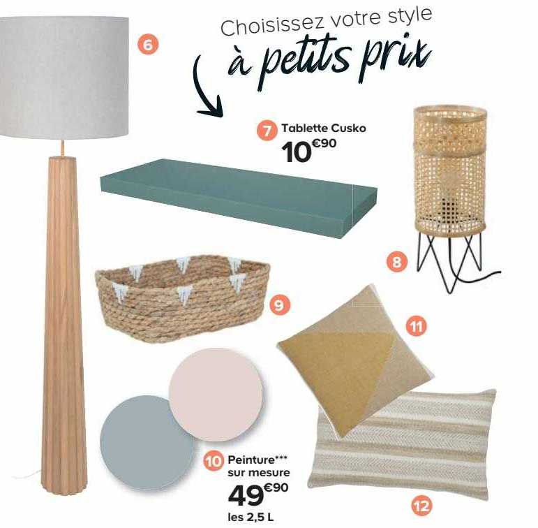 tablette cusko, peinture sur mesure