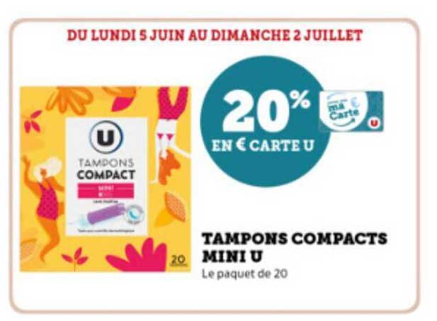 tampons compacts mini u