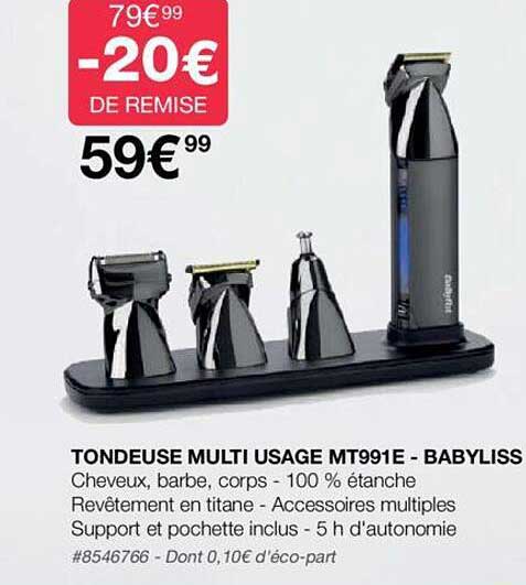 Tondeuse Multi Usage Mt991e - Babyliss