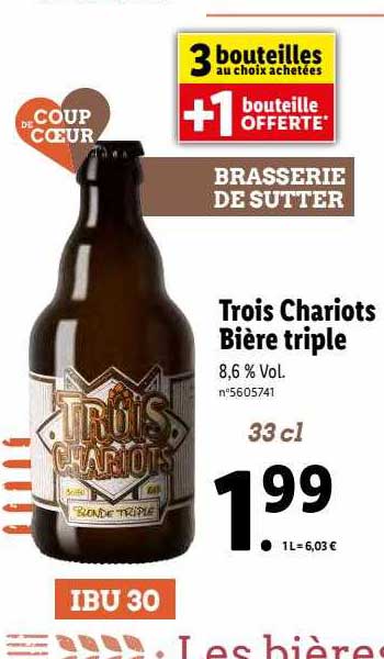 trois chariots bière triple