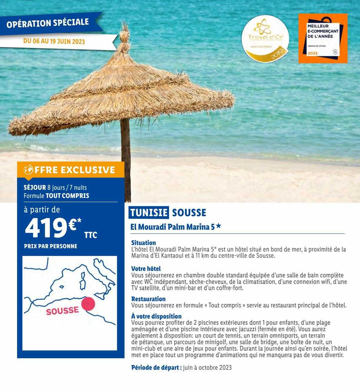 tunisie sousse : el mouradi palm marina 5*