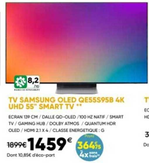 Tv Samsung Oled Qe55s95b 4k Uhd 55" Smart Tv