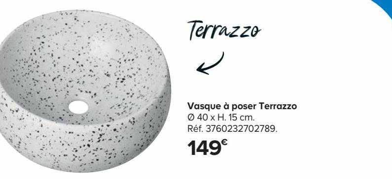 vasque à poser terrazzo
