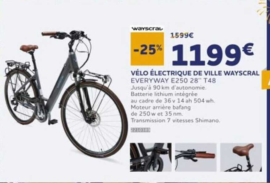 vélo électrique de ville wayscral