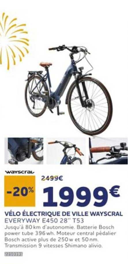 vélo électrique de ville wayscral