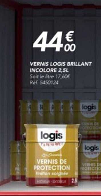 vernis logis brillant incolore 2,5l