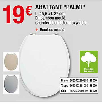 Abattant "palmi"