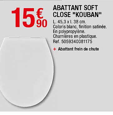 abattant soft close "kouban"