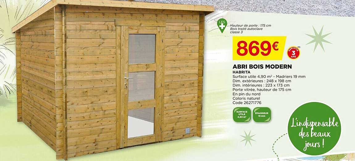 abri bois modern