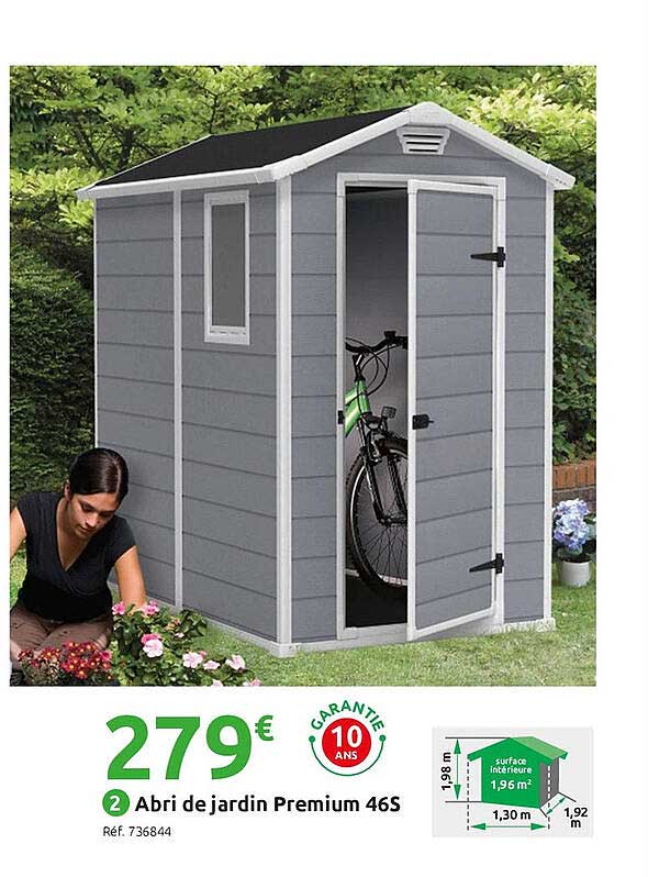 abri de jardin premium 46s