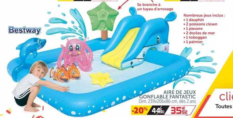 aire de jeux gonflable fantastic