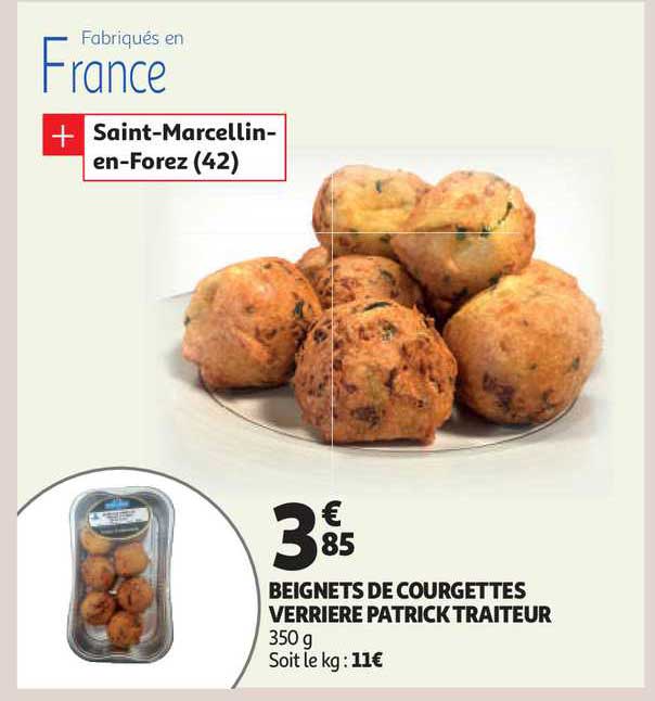 beignets de courgettes verrière patrick traiteur