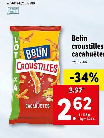 Belin Croustilles Cacahuètes
