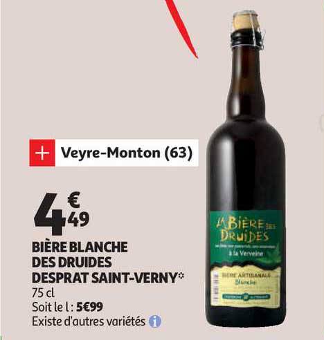 bière blanche des druides desprat saint-verny