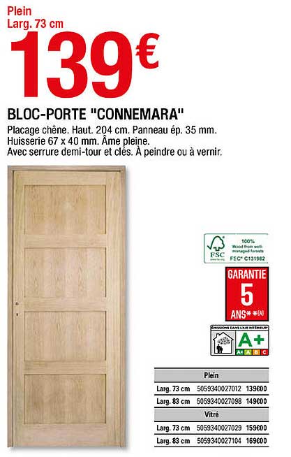 bloc-porte "connemara"