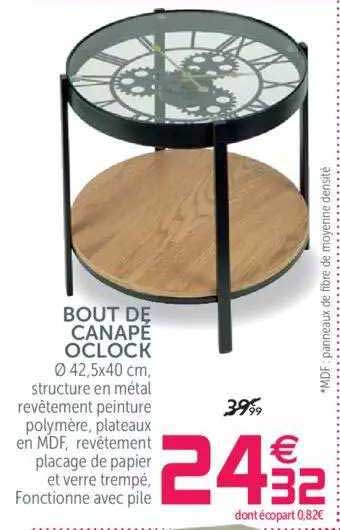 bout de canapé oclock