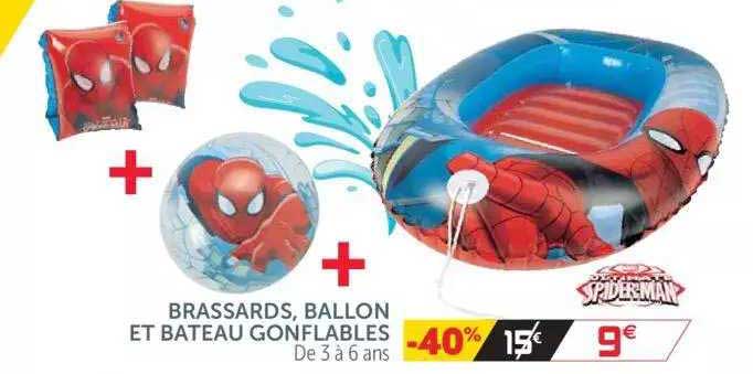 brassards, ballon et bateau gonflables