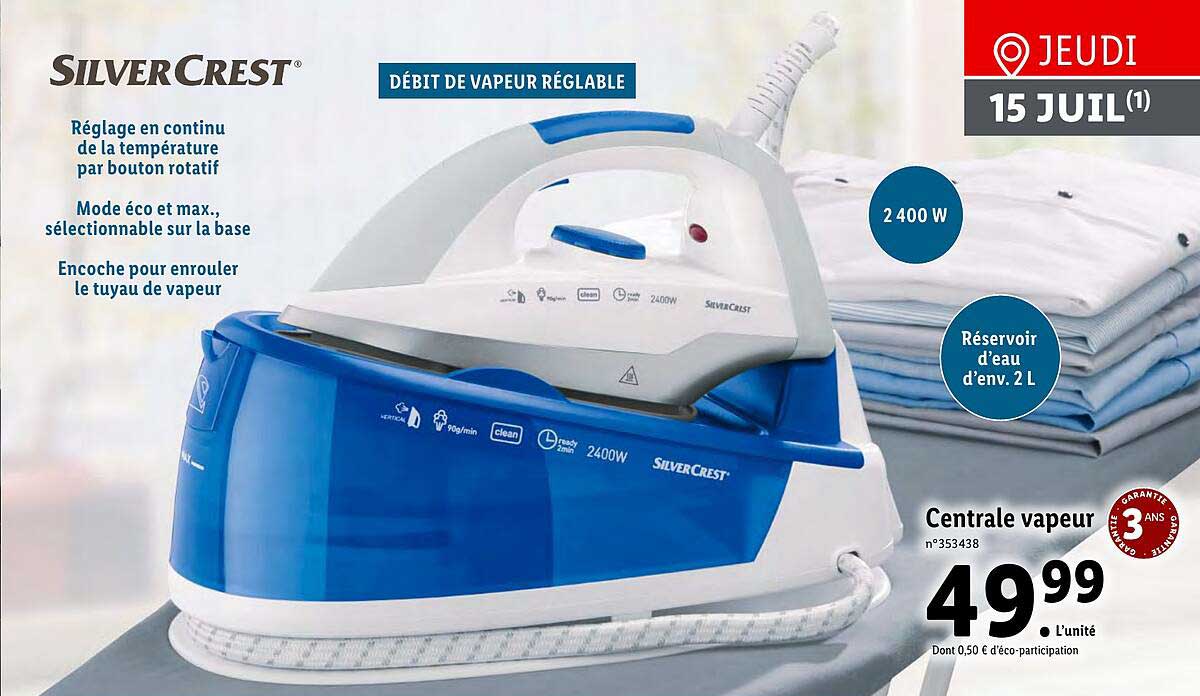 central vapeur silver crest