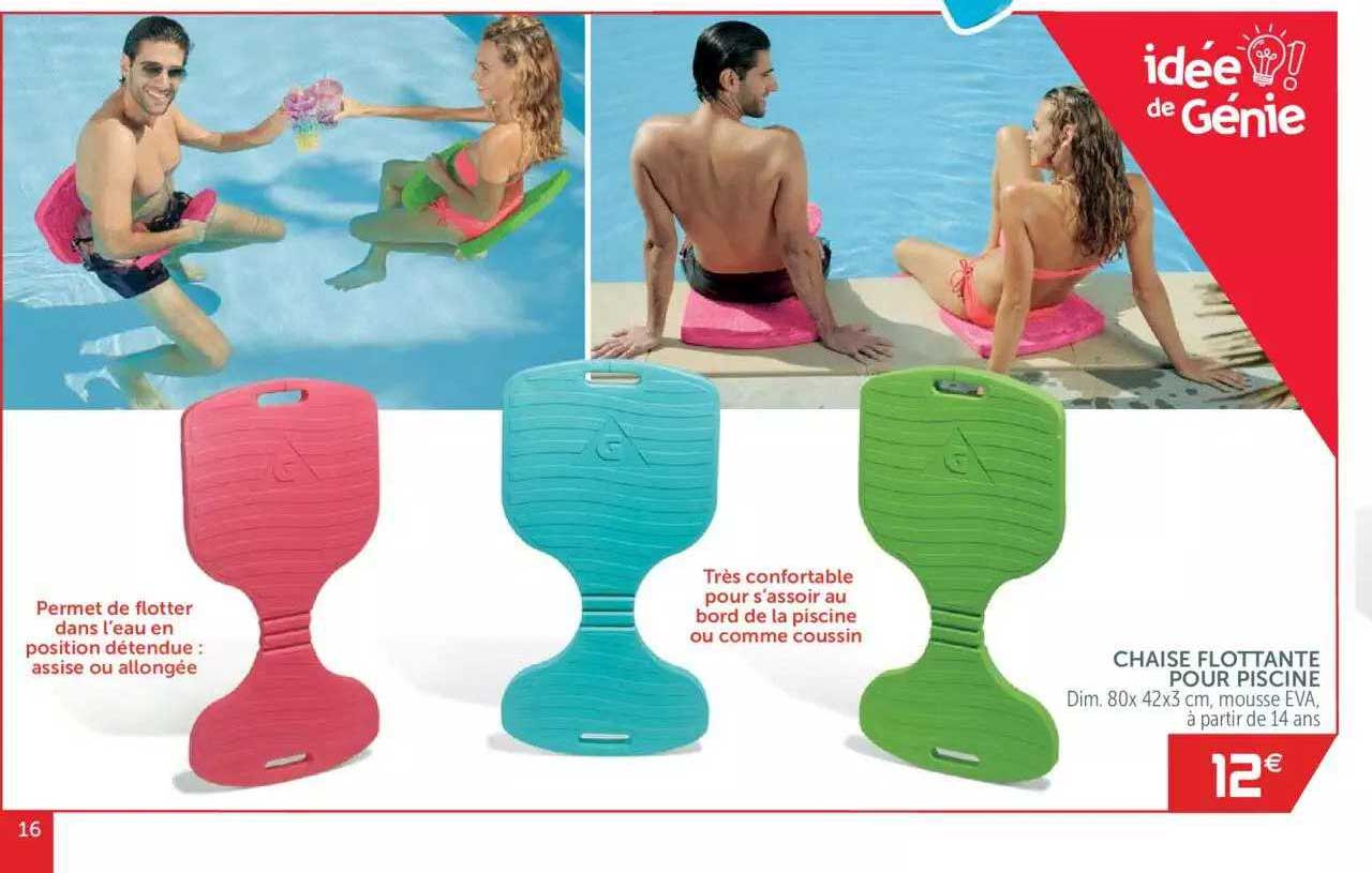 chaise flottante pour piscine