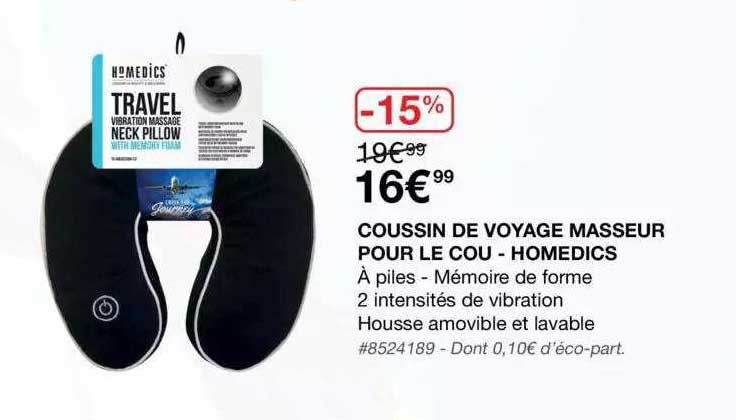 Coussin De Voyage Masseur Pour Le Cou - Homedics