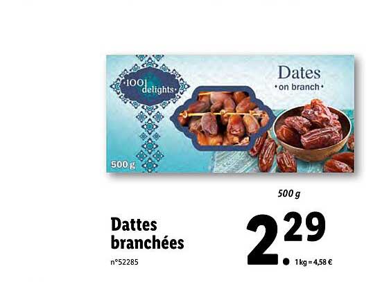 dattes branchées