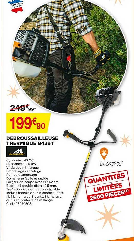 Débroussailleuse Thermique B43bt