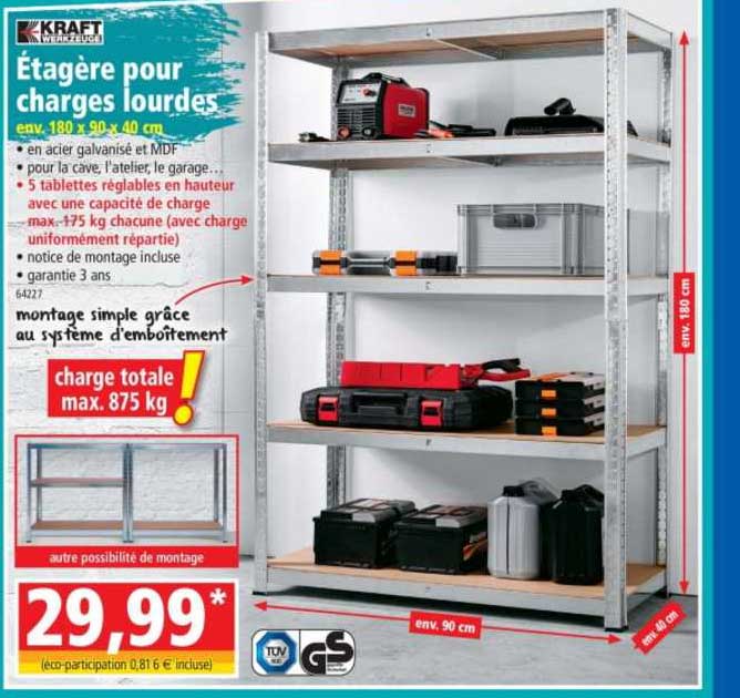 étagère pour charges lourdes kraft