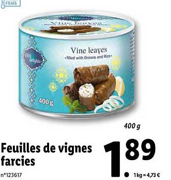 feuilles de vignes farcies