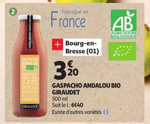 Gaspacho Andalou Bio Giraudet