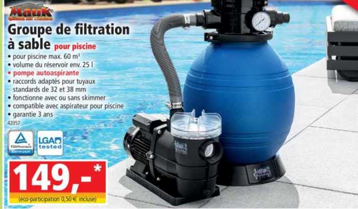 groupe de filtration à sable pour piscine mauk
