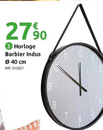 horloge barbier indus 40 cm