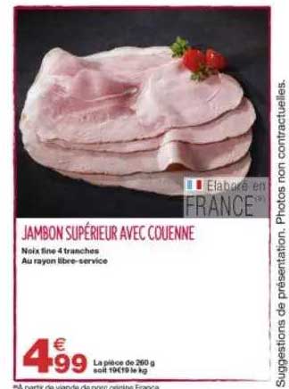 Jambon Supérieur Avec Couenne