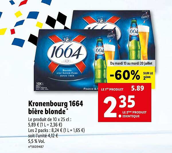 Kronenbourg 1664 Bière Blonde