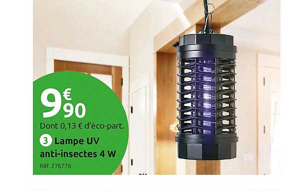 lampe uv anti-insectes 4 w