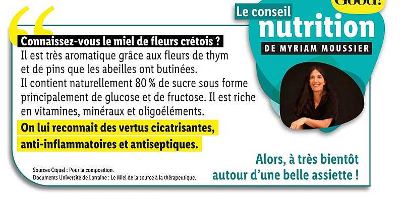 le conseil nutrition de myriam moussier