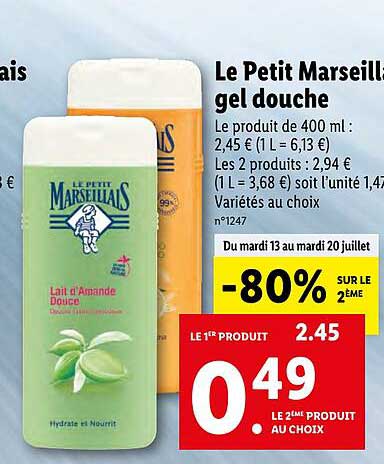 Le Petit Marseillais Gel Douche
