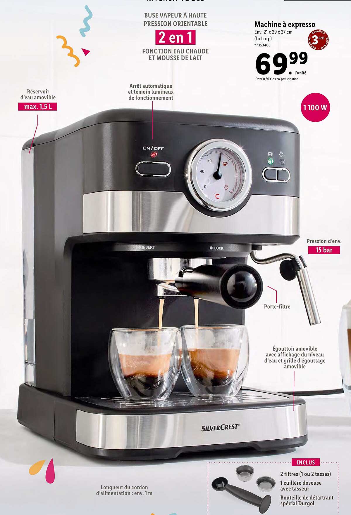 machine à expresso silver crest