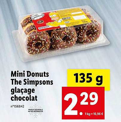 mini donuts the simpsons glaçage chocolat