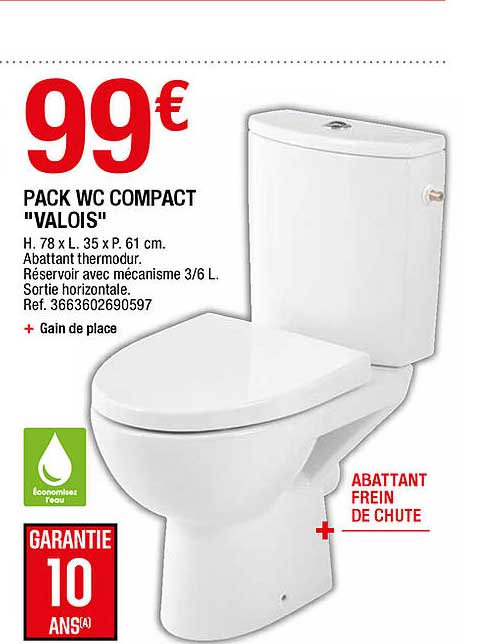 Pack Wc Compact "valois"