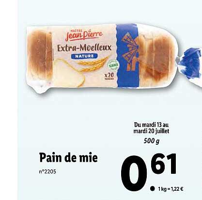 pain de mie maître jean pierre