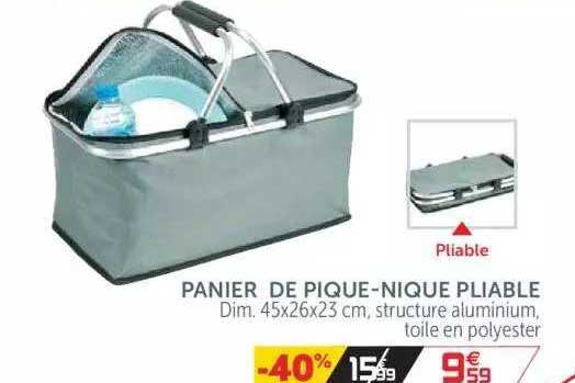 panier de pique-nique pliable