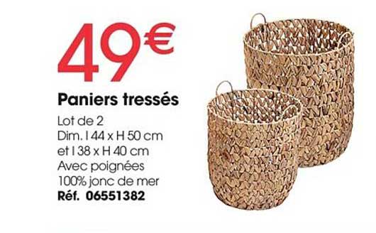 paniers tressés