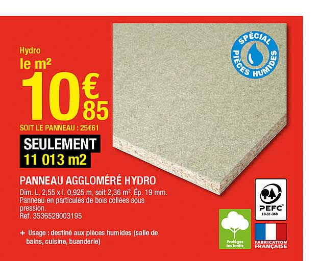 panneau aggloméré hydro