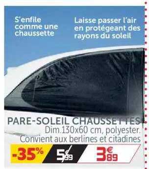 pare-soleil chaussettes