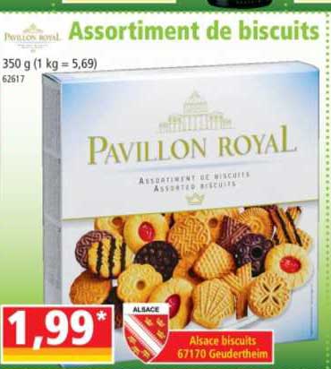 pavillon royal assortiment de biscuits