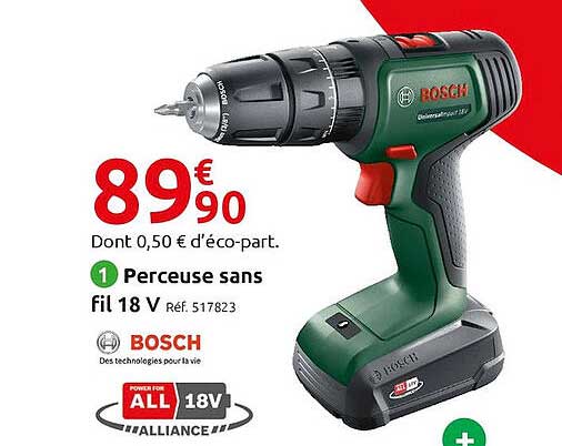 Perceuse Sans Fil 18 V Bosch